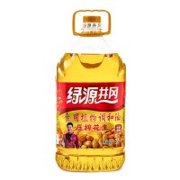 綠源井岡 壓榨花生食用植物調(diào)和油5L 物理壓榨 廠家直銷