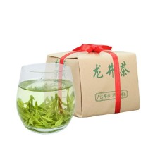 2025年明前龍井茶新茶250克浙江龍井茶葉自己喝綠茶牛皮紙包裝批