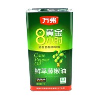 四川峨眉山萬(wàn)弗藤椒油5L餐飲鐵桶裝米線涼拌菜包郵四星鮮萃藤椒油