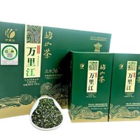 2025年青島特產(chǎn)嶗山綠茶萬(wàn)里江江雪二星新茶250克禮盒裝綠茶